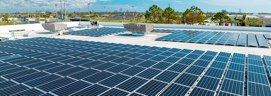 ï‚·Ballasted solar mounting system for flat roofs