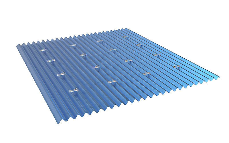 Trapezoidal sheet metal solar mounting solution