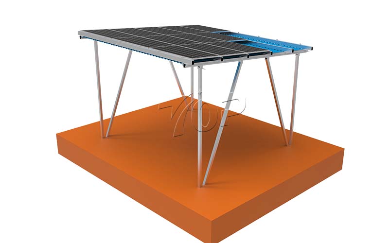 Solar carport mounting system