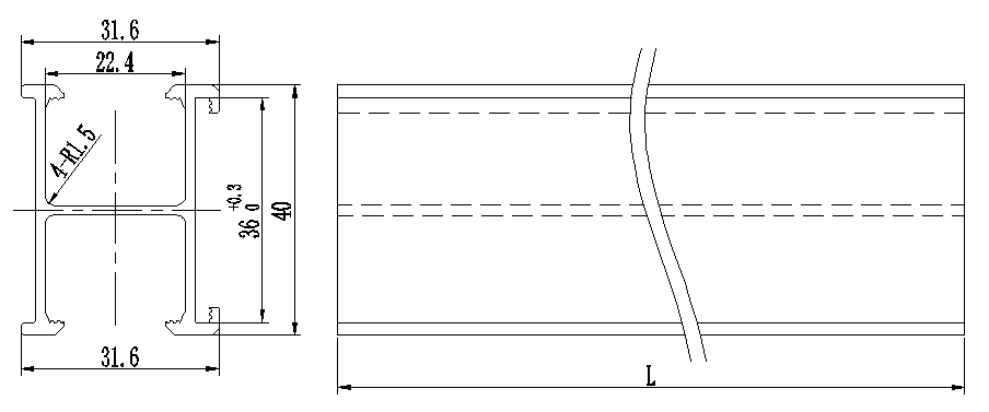 Extruded Solar Panel Mounting Rail