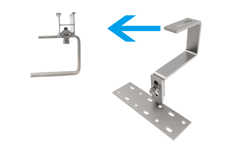 adjustable solar roof hook