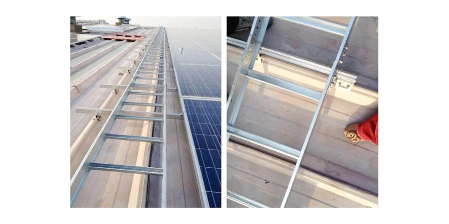 Ladder cable management tray