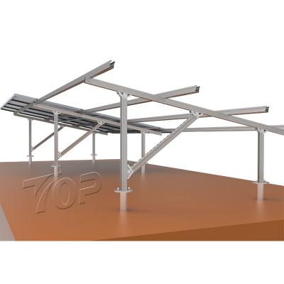 Wind-resistant solar racking system