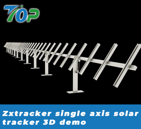 bản trình diễn 3D theo dõi năng lượng mặt trời trục đơn zxtracker