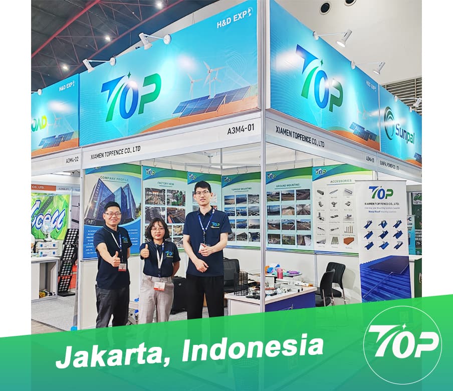 Công ty TNHH Xiamen TopFence đã thành công trong việc giới thiệu các giải pháp lắp đặt năng lượng mặt trời tại Triển lãm Indonesia